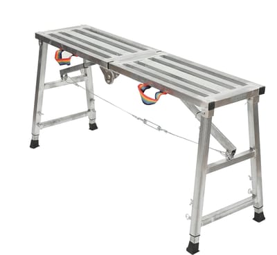 Trendique - Stelling - Vouwladder - Steiger - Kamersteiger - Steigers - Opvouwbaar - Maximaal draagvermogen 200 KG - 120 x 60-90 x 30 CM