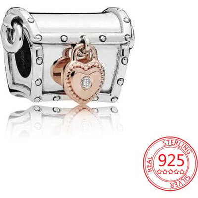 Trendy 925 Sterling Zilver Roze Emaille Reistas Boodschappentas Kralen Bedel Past op Mode Slangenarmband Sieraden Maken Kralen white