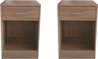 VDD - Nachtkastje - Nachtkastje set van 2 - Nachtkastjes - Nachtkastje lichtbruin - Nachtkastje modern - Nachtkastje hout - Nachtkastjes lichtbruin