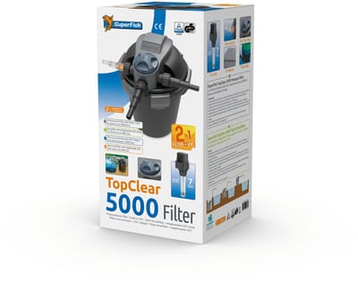 Superfish Topclear Uv Drukfilter - Filters - 7 Watt 5000 Uv-C