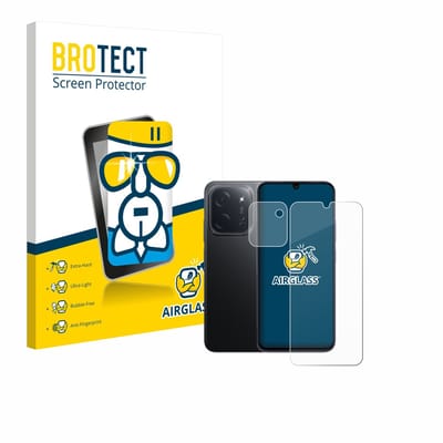 Screenprotector voor Xiaomi Poco C85 (Voor+Camera) Beschermglas transparant