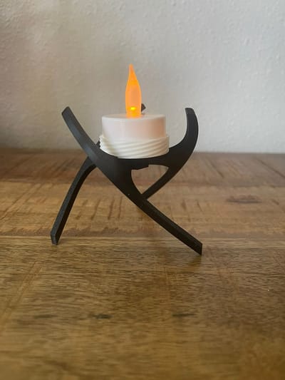 Moderne LED-theelichthouder - 3D geprint - 3DPrintingArtist