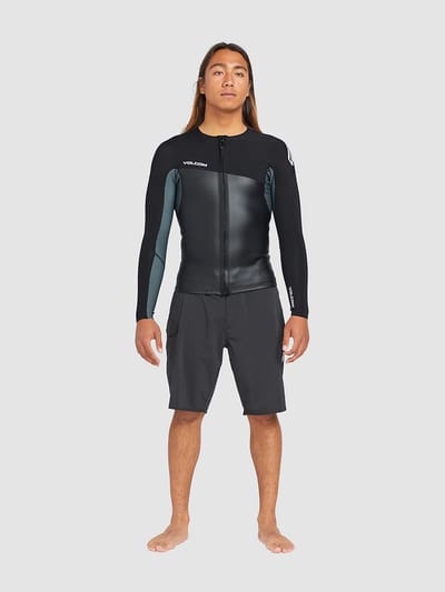 Volcom 1.5Mm Front Zip Lycra zwart