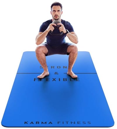Extra brede en dikke yogamat voor thuisfitness en pilates