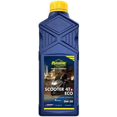 Motorfiets motorolie 100% synthetisch 0w30 Putoline Scooter 4T+ Eco
