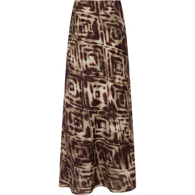 Tramontana Skirt print browns