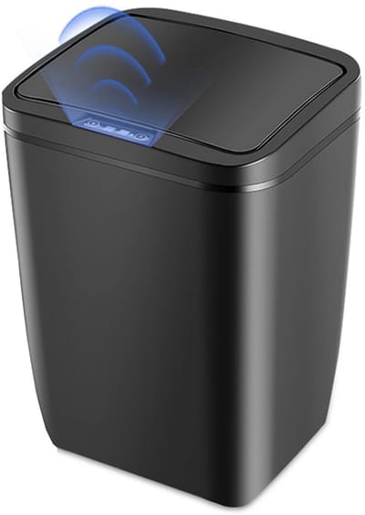 Azomor® Slimme automatische afvalemmer met sensor en stil motorgeluid voor elke ruimte