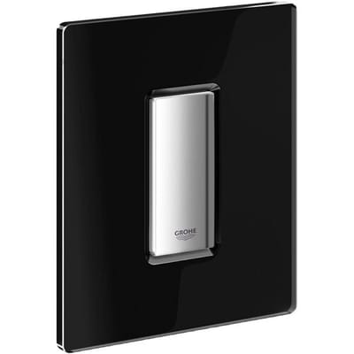 Grohe Skate Cosmopolitan urinoir bedieningsplaat glas inclusief mechanisch functiedeel zwart