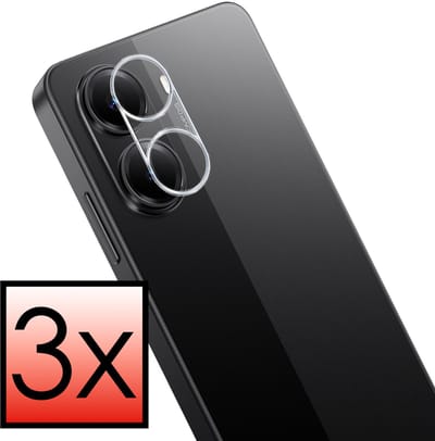 Camera Lens Protector - 3 Stuks - Geschikt voor Xiaomi Poco X7 Pro - Camera Screenprotector - Beschermglas - Gehard Glas - Tempered Glass - Screen Protector