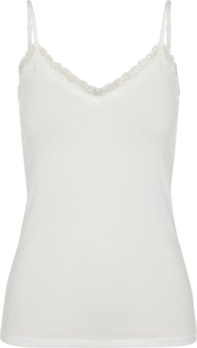 Pieces Top Pckate Lace Singlet Noos 17087739 Cloud Dancer Dames Maat - S