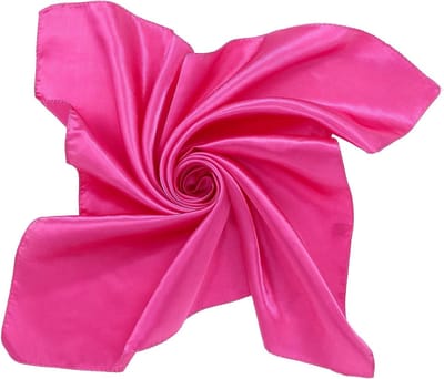 Retro Satijnen Sjaal voor Dames en Meisjes - Vierkante Halsdoek van 60 cm, Handkerchief en Haaraccessoire