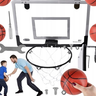 Playos® - Basketbalbord - Indoor Basketbal - Basketbalring - Basketbal - Basket - Binnen en Buiten - Balsport