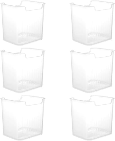 Set van 6 Transparante Koelkast Organizers voor Efficiënte Opslag in Keuken en Eetkamer