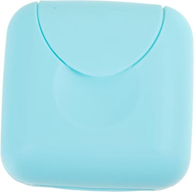Opbergdoos Menstruatiecups - Draagbare Houder - Intieme Hygiëne - Lichtgewicht Ontwerp - 7 x 7 x 4 cm - Blauw