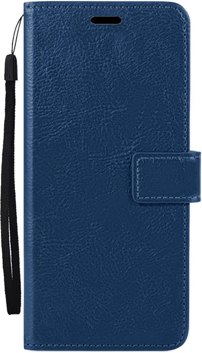Hoes - Met Pasjeshouder - Geschikt voor Google Pixel 9a - Luxe Bookcase Portemonee - Flip Case - Kunstleer Book Case - Flipcase - Book Cover - Walletcase - PortemonneeHoes - Donkerblauw