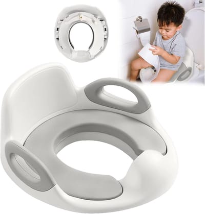 Comfortabele Toiletbril Verkleiner met Anti-slip, Rugsteun en Spatbescherming voor Kinderen