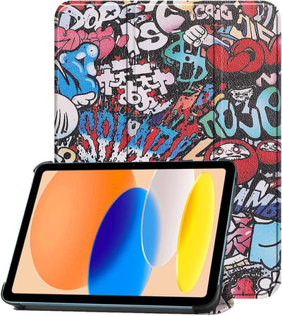Hoesje - Geschikt voor Apple iPad A16/A18 (2025/2026) - 11 inch (11e & 12e generatie) - Dun & Stevig - Trifold Bookcase - Hard Cover - Hardcover Book Case - Tablet Hoes - Graffity
