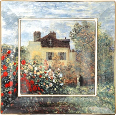 Goebel - Claude Monet | Schaal Het Kunstenaarshuis | Porselein - 30cm - met echt goud