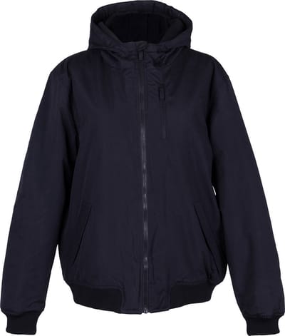 Zwarte Gevoerde Jas met Capuchon