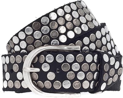 b.belt Riem Liv Ledergürtel W75 Black Zwart