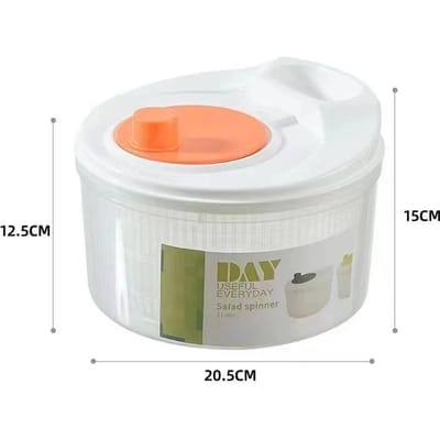 Sla Afdruipmand Slinger Dehydrator Sla Wasmachine Slinger Droger Verfrisser Filter voor Wassen Drogen Bladgroenten Keukengereedschap white