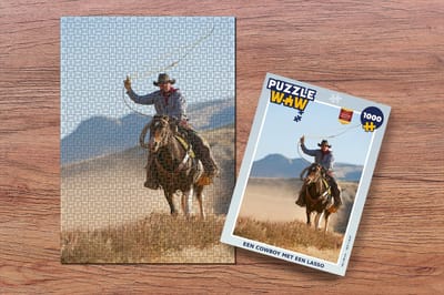 Puzzel Een cowboy met een lasso - Legpuzzel - Puzzel 1000 stukjes volwassenen