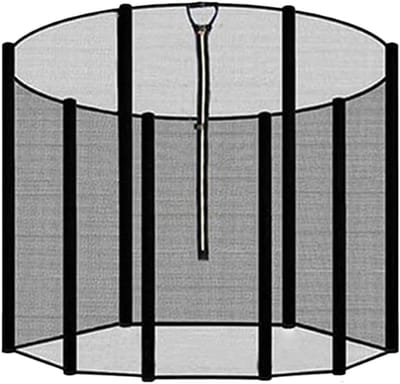 Trampoline Net Vervanging - Veiligheidsnet Trampoline - Verbeterde Veiligheid - UV-bestendig Ademend - 10 voet 8 - Zwart