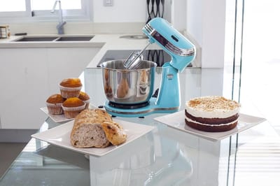MMP®Mixer met mengkom - Mixer - Mixer met mengkom keukenmachine - Blauw - ‎23cm x 30cm x 33cm