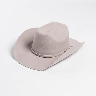 2026 Grote Maat 61cm Brede Rand 100% Wolvilt Cowboyhoed Herfst Winter Warm Vintage Mode Jazz Fedoras Hoed met Gesp S-XL M 57cm grijze kleur