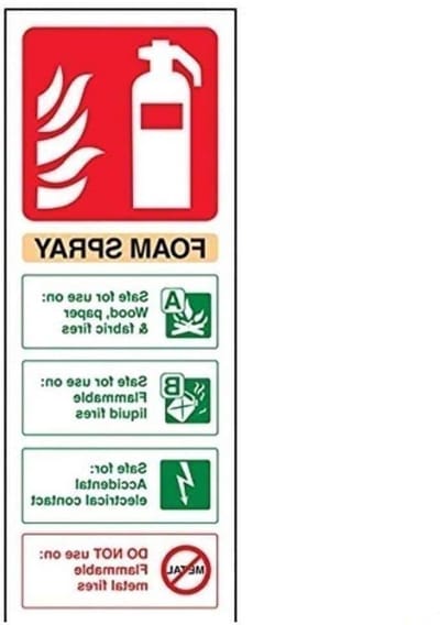 Veiligheidsbord Brandblusser - Brandveiligheid Teken - Informatie Overbrengen - Zelfklevend Vinyl - 75 x 200mm - Meerdere Kleuren