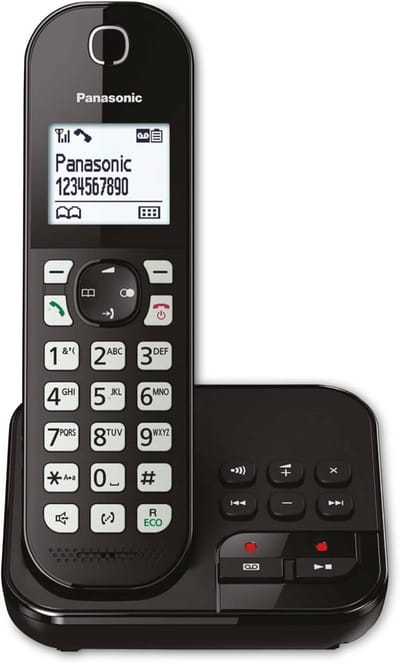 Draadloze Telefoon - DECT Telefoon - Thuisgebruik - Nummerherkenning - 18x14x9 mm - Zwart