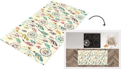 Keukenloper - Loper keuken - Dromenvanger - Regenboog - Bohemian - Meisje - Patronen - 120x60 cm - Keukenloper vinyl