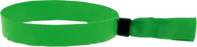 Polsbandjes - Festival Bandjes - Textiel - Geweven - Groen met zwarte plastic schuifsluiting - 50 stuks