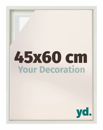 Your Decoration - Baklijst 45x60 cm - Wit Mat - Baklijst voor Canvas - MDF - Lyon