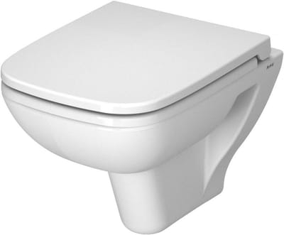 Wandhangend Toilet - Hangend Toilet WC - Badkamer Installatie - Korte Projectie - Standaard Afmeting - Wit
