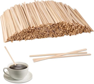 Houten Roerstaafjes van 14 cm - Ideaal voor Koffie, Thee en Andere Dranken - 1000 Stuks voor Mixen en Roeren