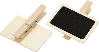Schoolbord met wasknijpers, afm 6,8x4,7 cm, 6 stuk/ 1 doos
