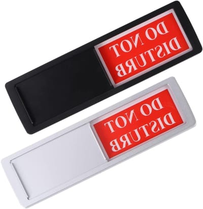Deurhanger - Privacybord - Kantoor Communicatie - Schuifindicator - 17.8X5.2CM - Zoals Getoond