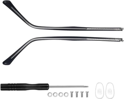 Brilpoten Set - Universele Armpjes - Bril Reparatie - Metalen Materiaal - 13.5CM Lengte - Zwart