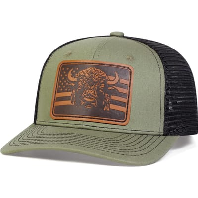Unisex Bruine Vlag Stier Hoofd Lederen Label Baseball Net Caps Lente en Zomer Outdoor Verstelbare Casual Hoeden Zonnehoed gray
