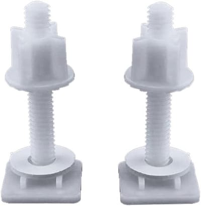Toiletzitting Reparatieset met 2 Plastic Schroeven en Scharnieren voor de Meeste Toiletten - Eenvoudige Installatie en Duurzaam Gebruik