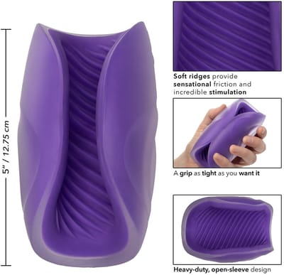 Masturbator Spiral Grip - Paars