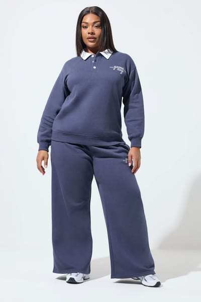 Limited Collection Blauw 'Game Day' Geborduurd Rugbysweatshirt Size 42