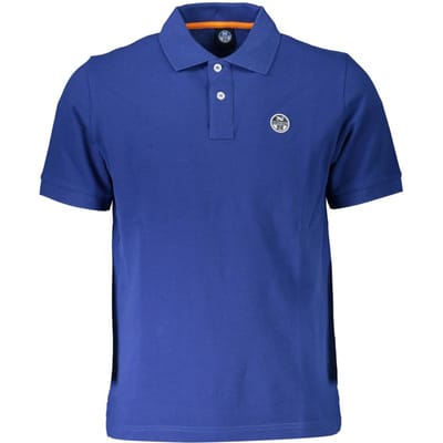 North Sails Blauwe Katoenen Polo voor Mannen