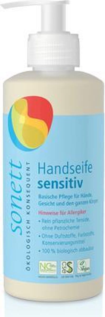 Sonett Sensitiv 300ml Parfumvrije Handzeep Dispenser voor Gevoelige Huid