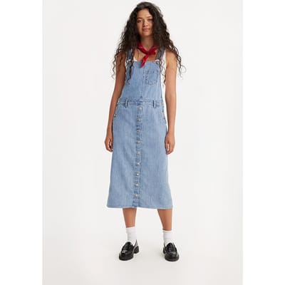 Levi's Tico Mini Dress Blue Maat: S | Midi Jurken Outlet | Dames | Blauw
