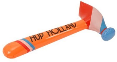 Opblaasbare hamer oranje 91 cm