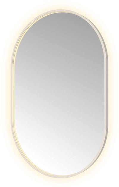 Hotbath &More OVA812 Oval spiegel 80x120cm met verlichting, spiegelverwarming, kleurwissel, dimbaar en afstandsbediening RVS316
