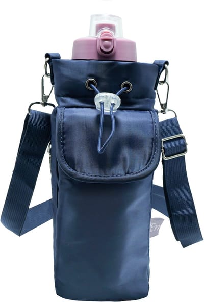 Emilie collection - tas - bottle bag - tas voor bidon of fles - blauw