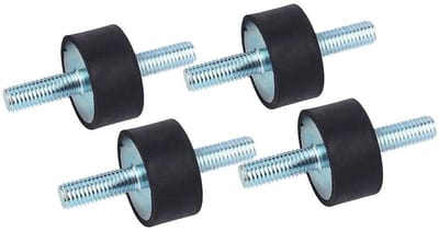 Set van 4 Rubber Dempers M8, 30x15mm Anti-vibratie Rubberen Lagers voor Compressoren en Waterpompen, Geluidsdemping en Trillingsreductie